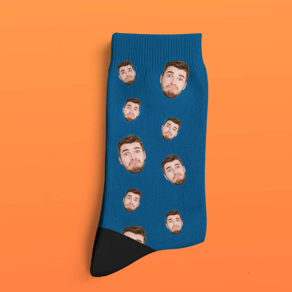 Custom Face Socks Multi -face Breathable Add Pictures Colorful Photo Socks Gifts - Bestchristmasgifts