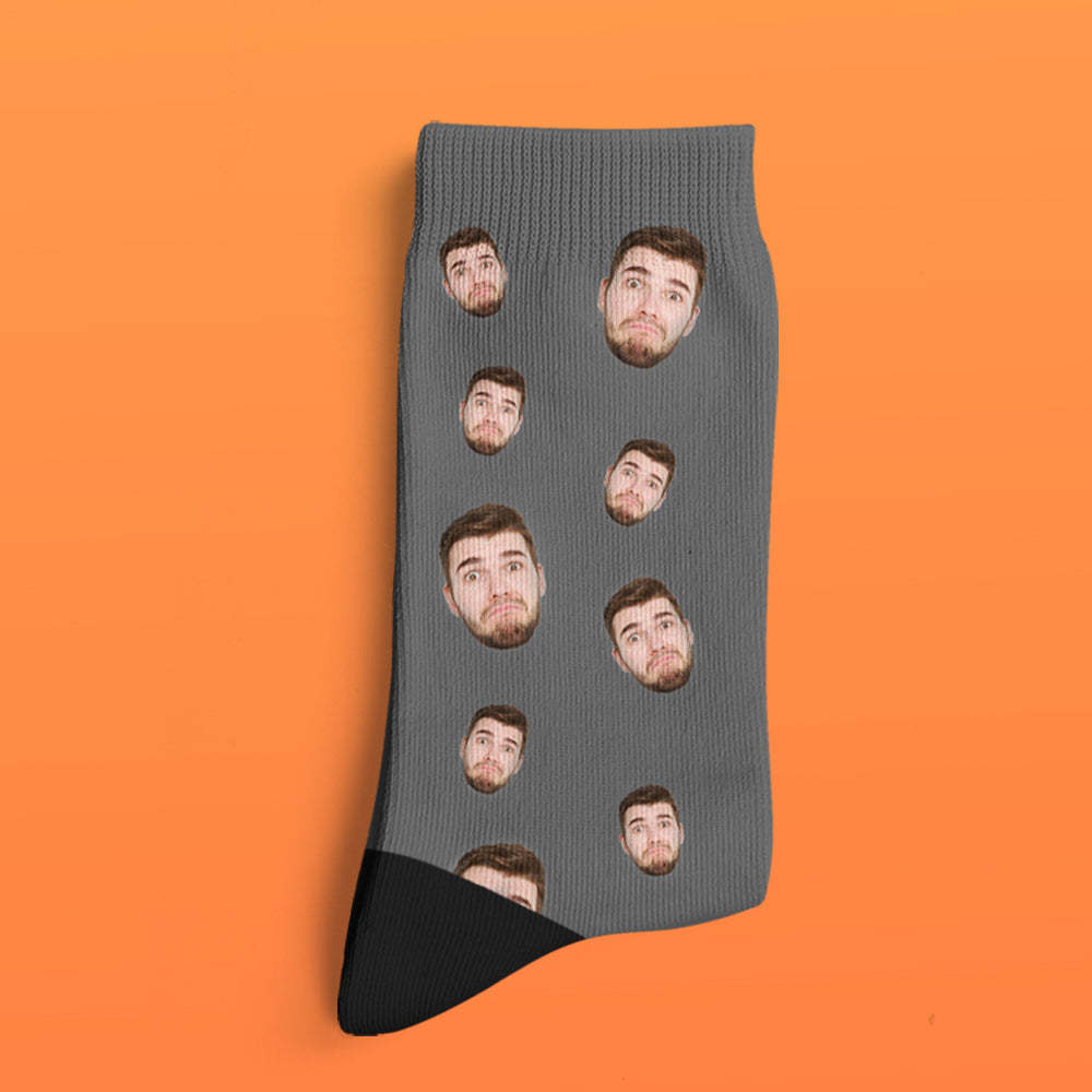 Custom Face Socks Multi -face Breathable Add Pictures Colorful Photo Socks Gifts - Bestchristmasgifts