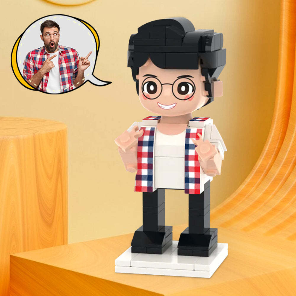Full Body Duddu Brick Figures Customizable 1 Person Custom Brick Figures Small Particle Block Toy Brick Me Figures Funny Boy - My Custom BrickHeadz