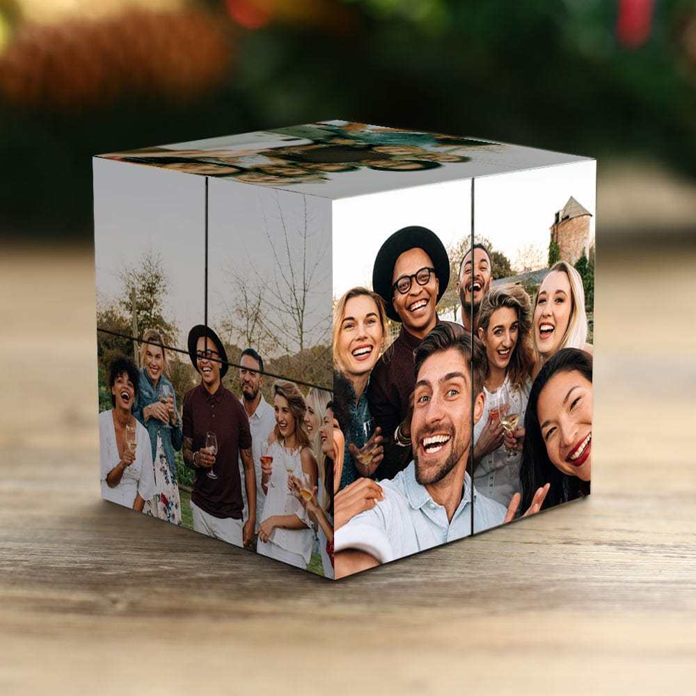 Picture Cube Custom Photo Cube Flipping Photo Cube Gift For Friends