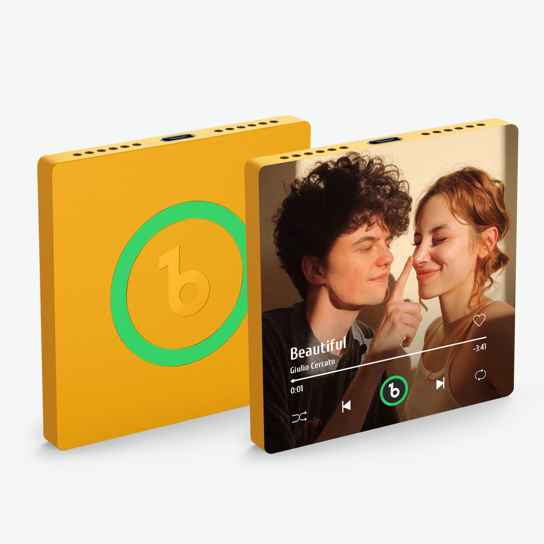 Custom Music And Photo Fridge Magnet Supports Bluetooth Connectivity