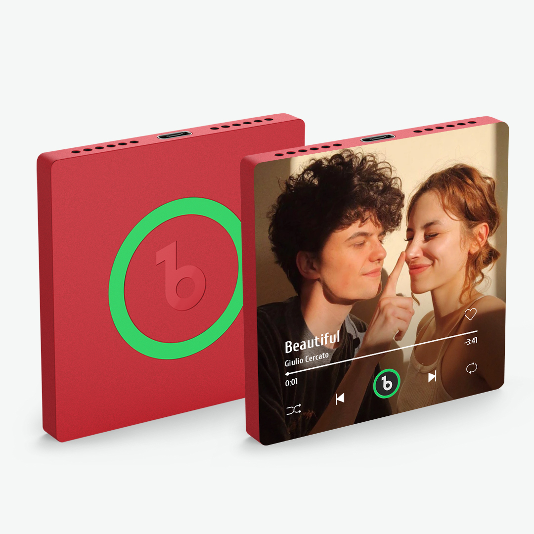 Custom Music And Photo Fridge Magnet Supports Bluetooth Connectivity