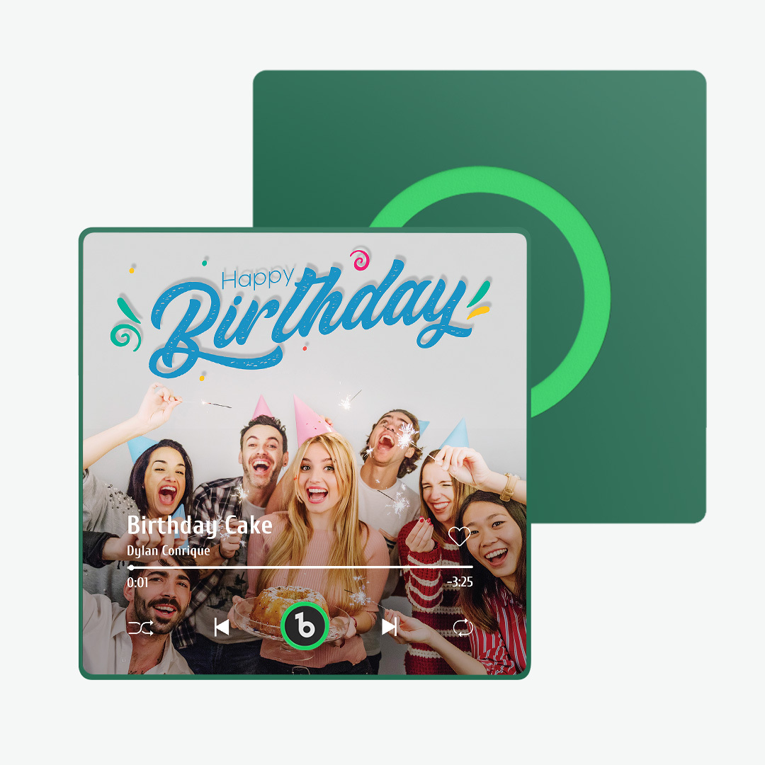 Custom Music And Photo Fridge Magnet Supports Bluetooth Connectivity