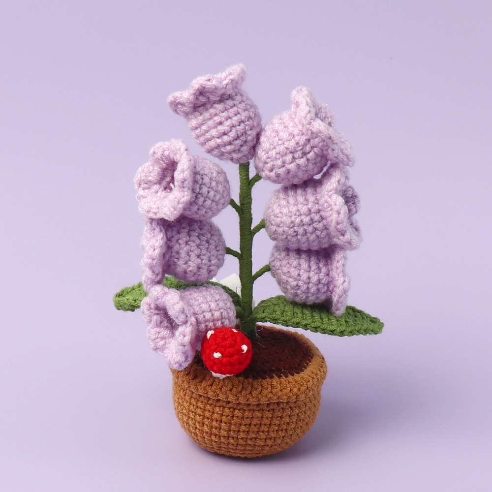 Romantic LED Crocheted Lily of the Valley – Glowing Knit Flower for Valentine’s Day - MyCustomBrickFigures