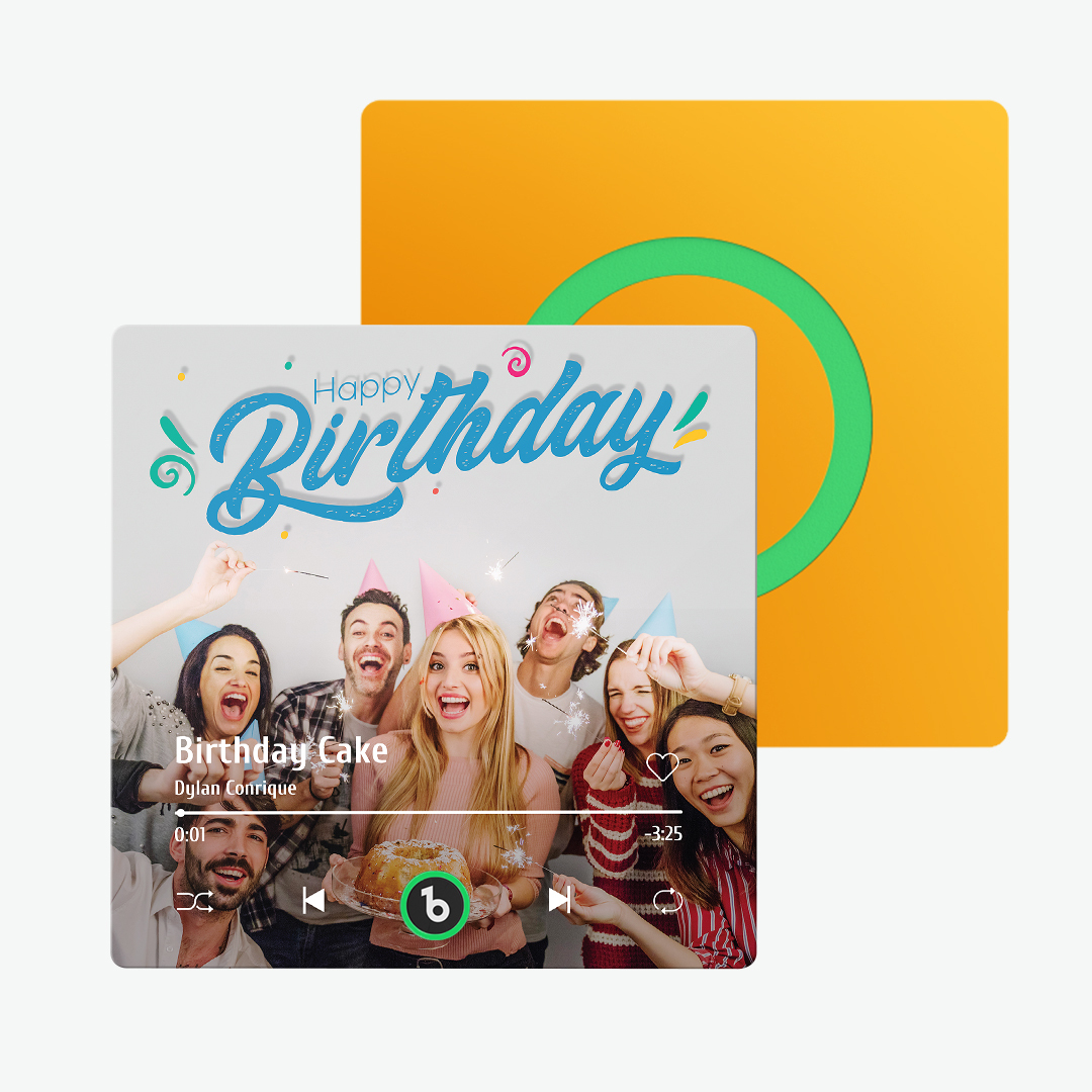 Custom Music And Photo Fridge Magnet Supports Bluetooth Connectivity