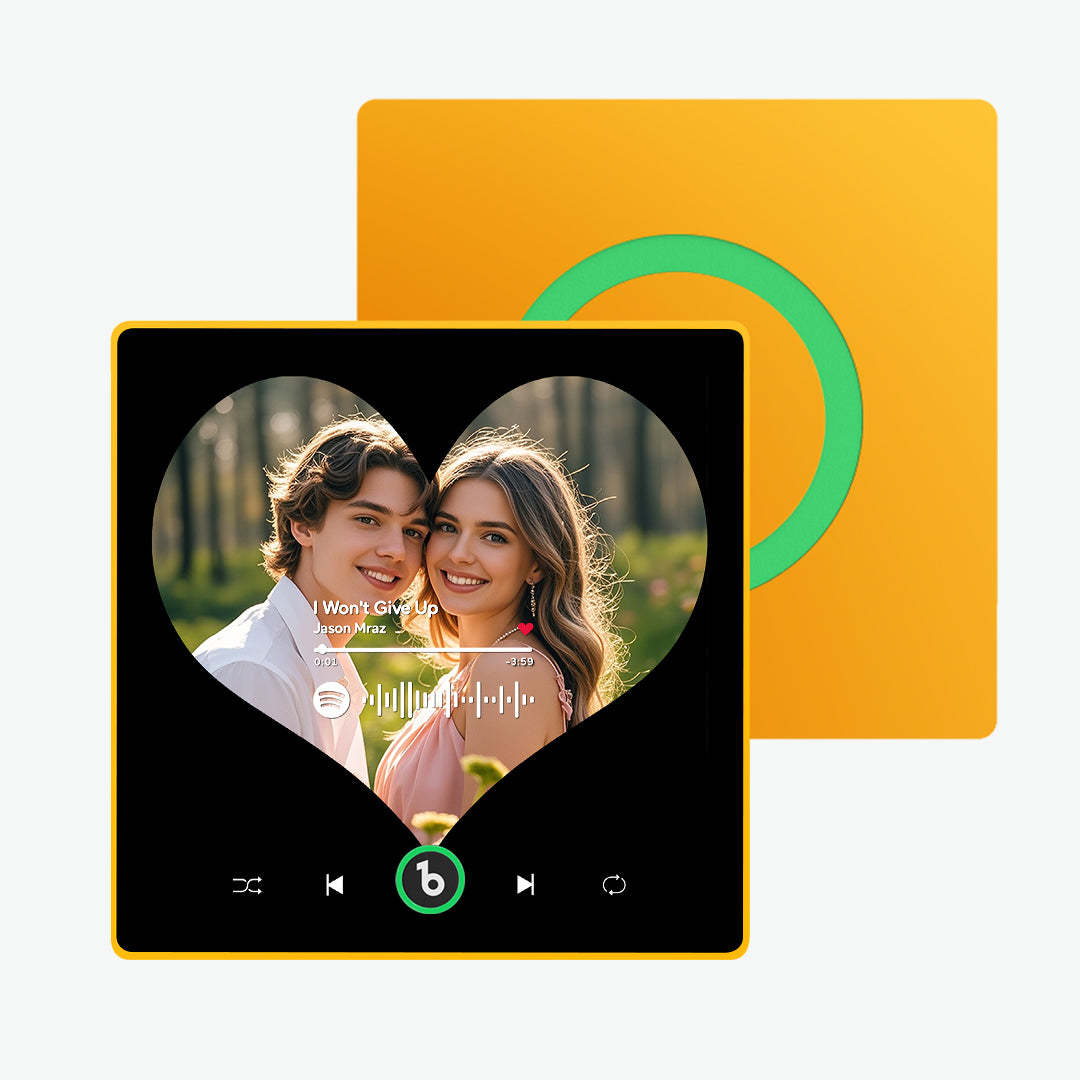 Custom Music Fridge Magnet Upgraded Heart Shaped Fridge Magnets Gifts for Couple - Fridgebeats