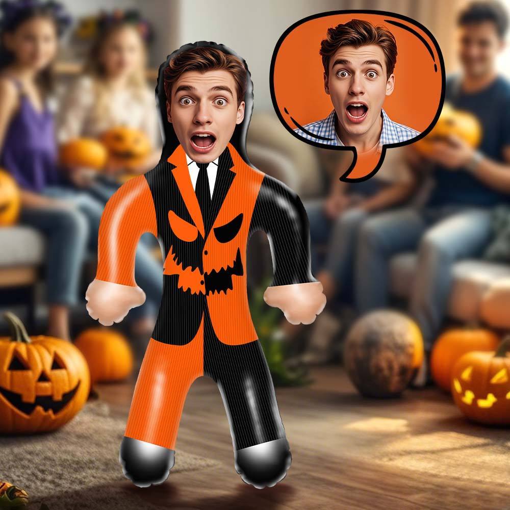 Mr. Pumpkin Air Minime Doll Custom Face Blow Up Doll For Him - Giftlab