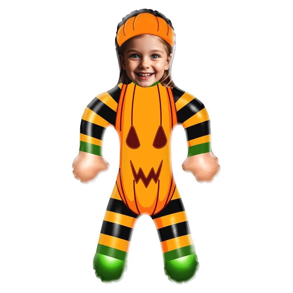 Halloween Cute Pumpkin Air MiniMe Dolls, Personalized Blow Up dolls, Halloween Gifts for Kids - Giftlab