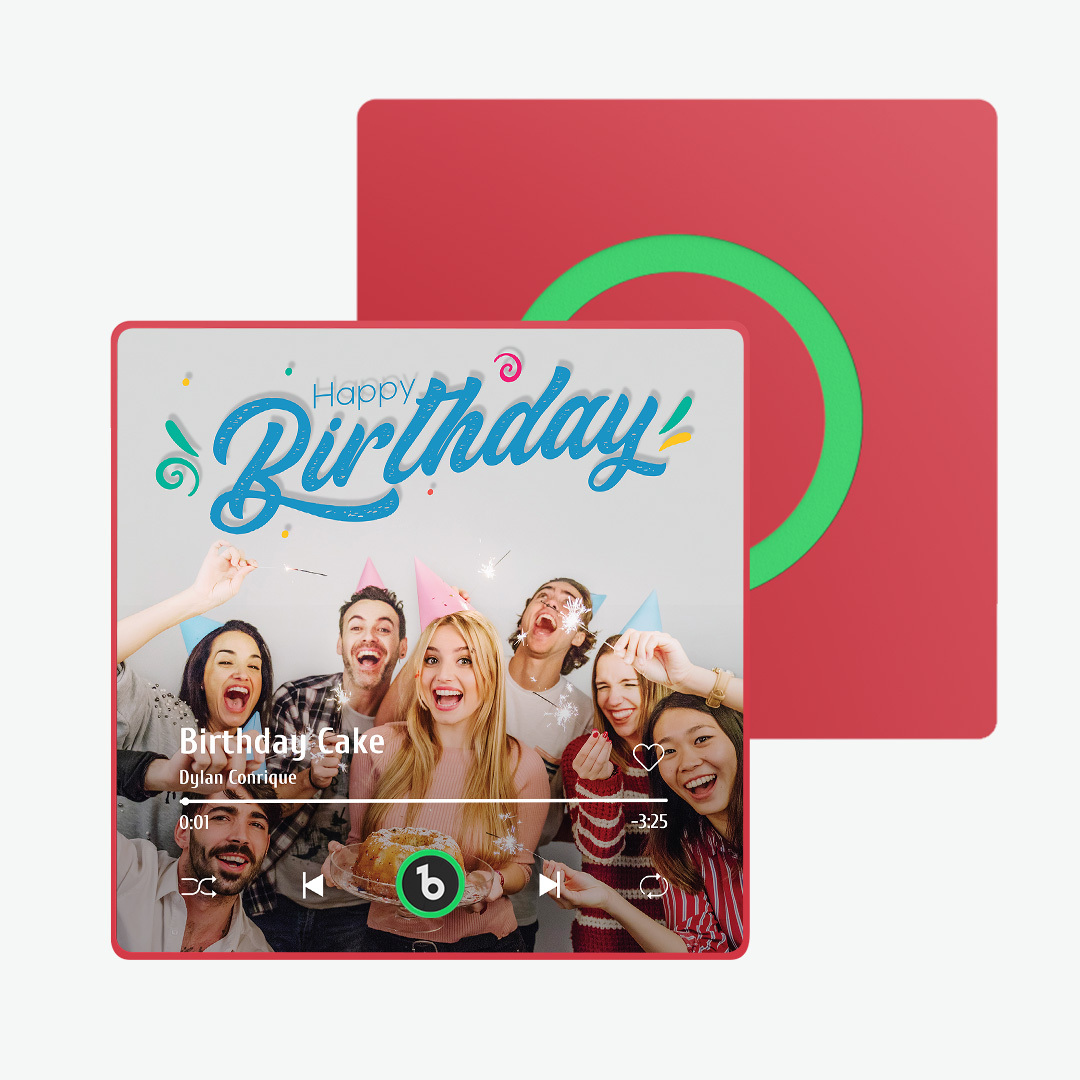 Custom Music And Photo Fridge Magnet Supports Bluetooth Connectivity