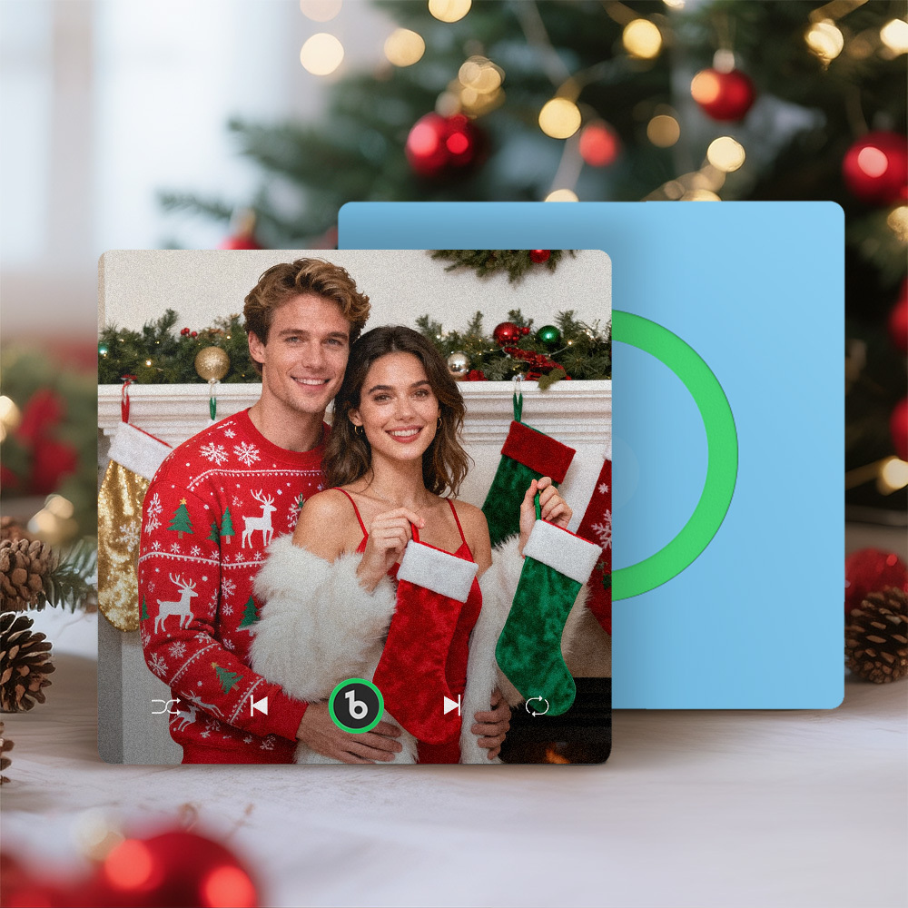 Custom Music & Photo Fridge Magnet Supports Bluetooth Connectivity Custom Music Fridge Magnet Couple Gift  Singing Refrigerator Magnet Christmas Gift for Him - MyCustomBrickFigures