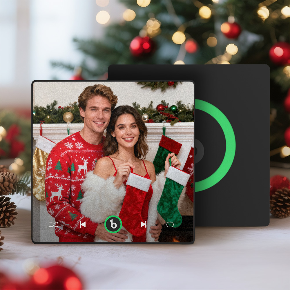 Custom Music & Photo Fridge Magnet Supports Bluetooth Connectivity Custom Music Fridge Magnet Couple Gift  Singing Refrigerator Magnet Christmas Gift for Him - MyCustomBrickFigures