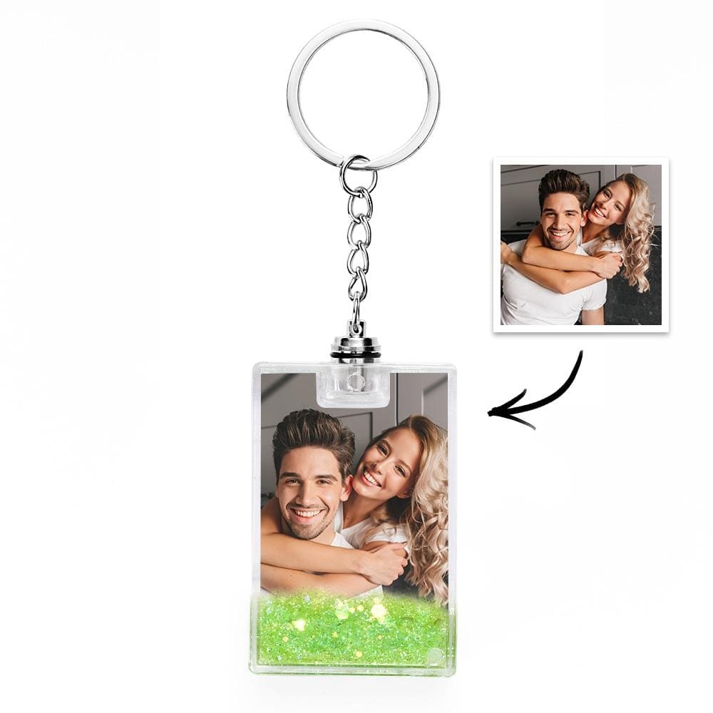 Custom Photo Illuminated Quicksand Keychain Gift for Any Occasion - Giftlab