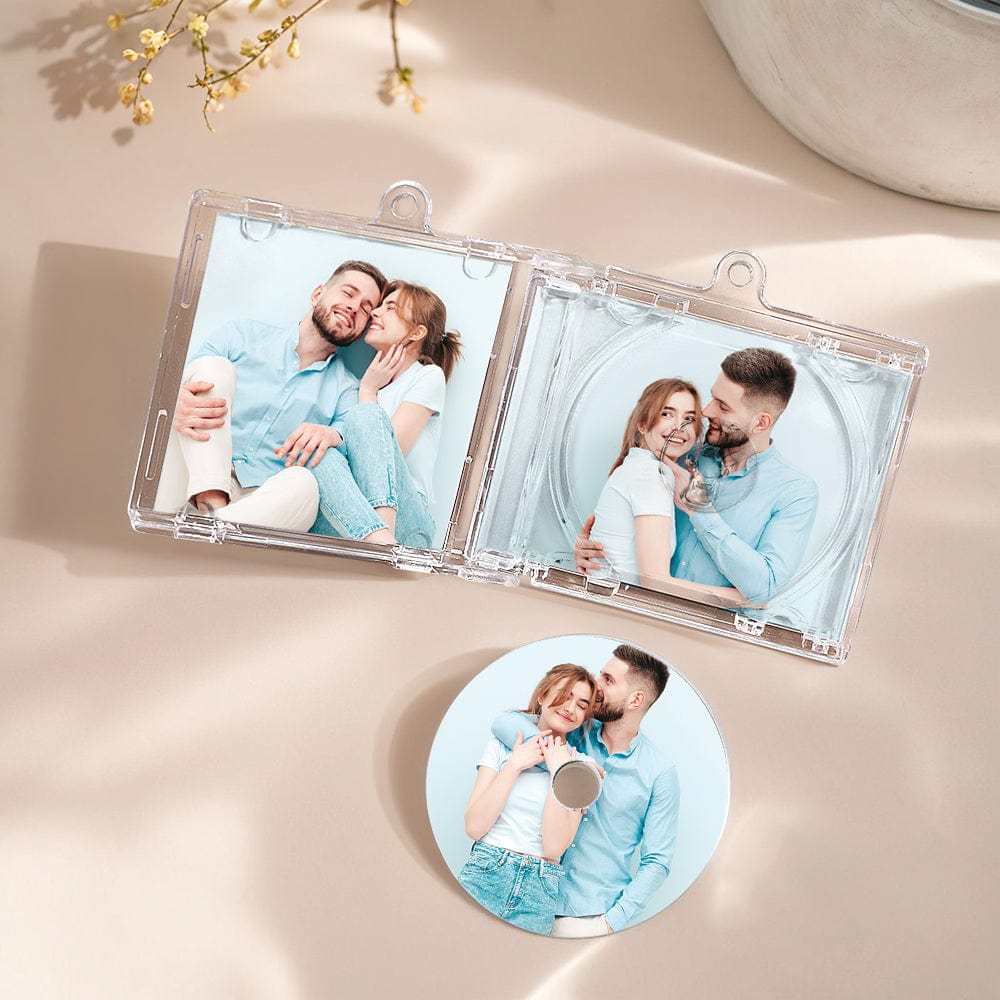 Personalized NFC Keychain Custom Mini Album CD Keychain with Fully Custom Photos+Song Play Your Favorite Spotify Song Instantly Personalized Music Gift Music Lover Keychain CD Album - Giftlab