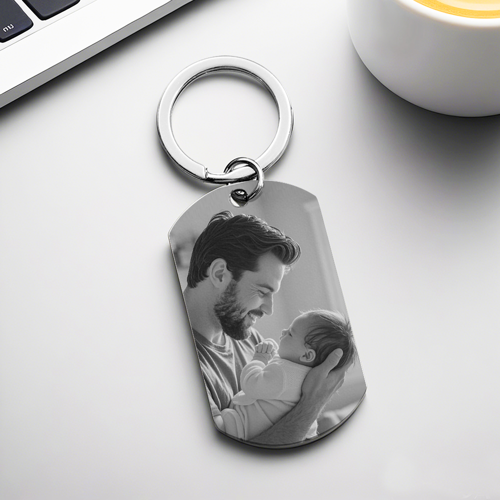 Father's Day Gifts Custom Photo Calendar Black The Moment You Became My Daddy - Giftlab