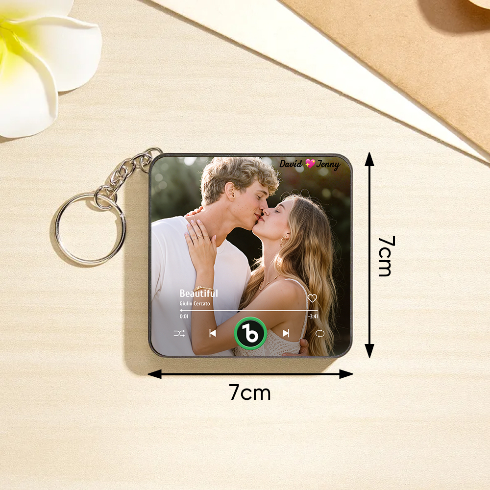 Custom Mini Music Fridge Magnet Keychain Custom Mini Album Fridge Magnet Keychain Music Wall Photo Sticker Song Magnets That Can Play Music Halloween Gifts - MyCustomBrickFigures