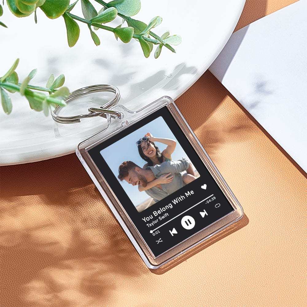 Custom Spotify Music Keychain Tap to Play NFC Tag Keychain Unique Gift for Lover - Giftlab