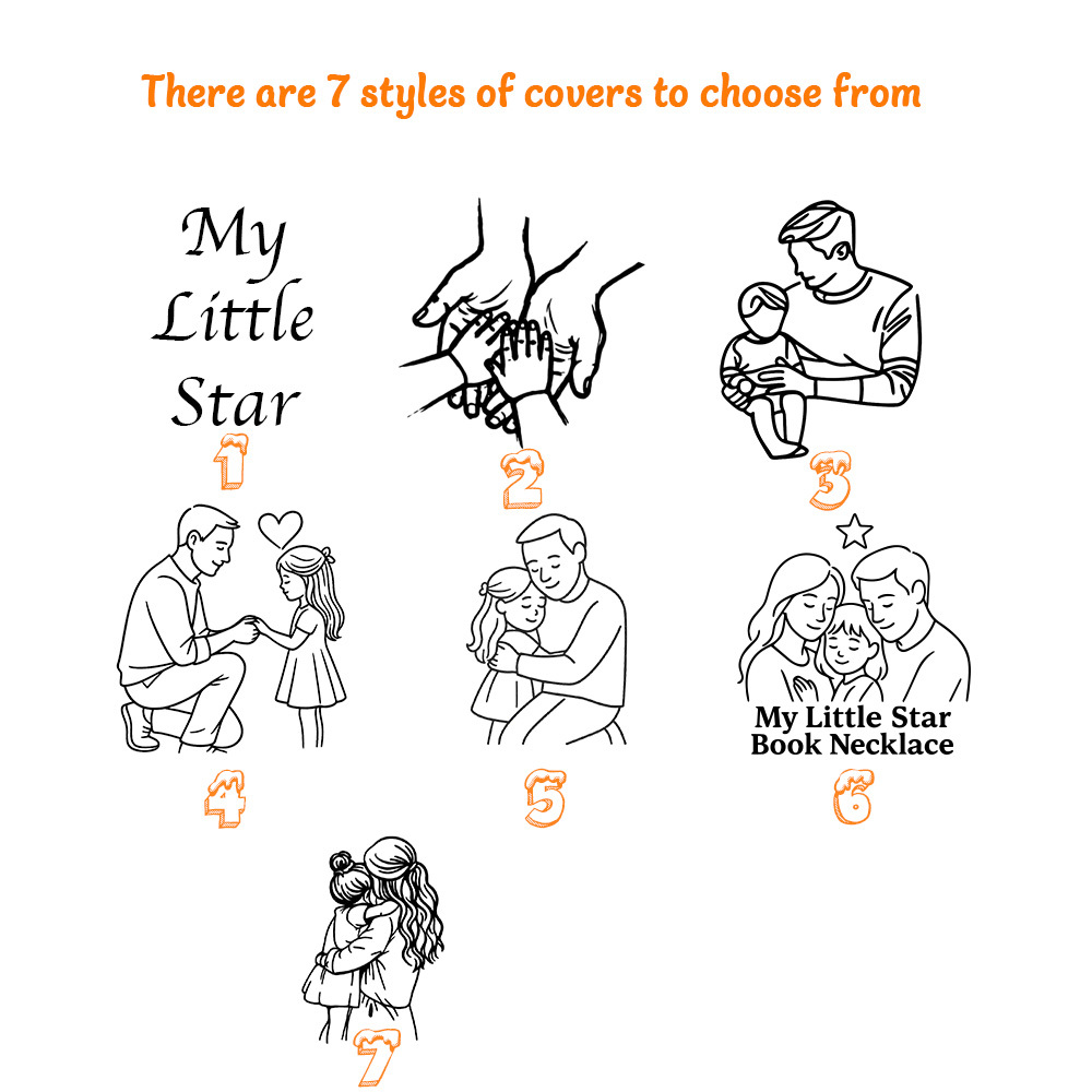 Personalized Book Necklace – A Letter to My Daughter in a Locket, Adjustable Pendant with Message Inside, Meaningful Jewelry Gifts for Her