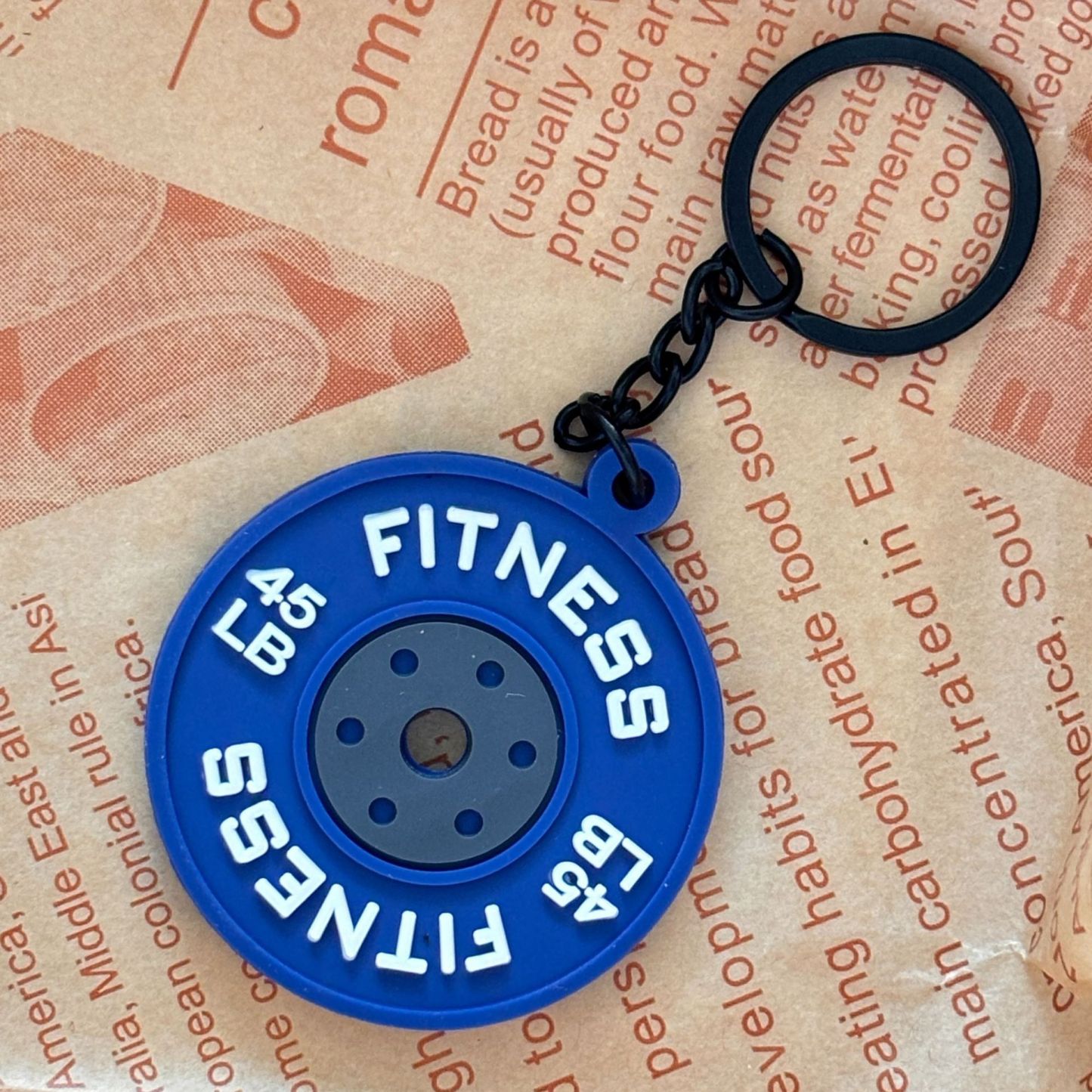 Weightlifting Weight Plates Keychain Accessories Equipment Pendant Metal Mini Backpack Keychain