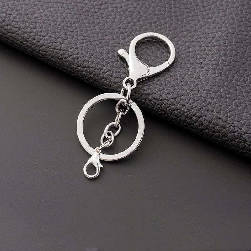 Open Jump Ring with Lobster Clasps and Extension Chain for Jewelry Making DIY Keychain Accessories Silver - MyCustomBrickFigures