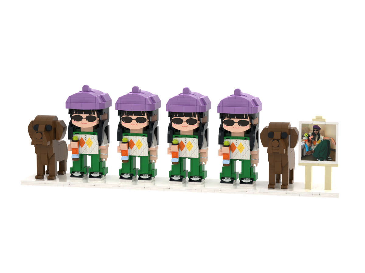 Full Body Customizable 6 People Photo Frame Custom Brick Figures Perfect Gifts for Family