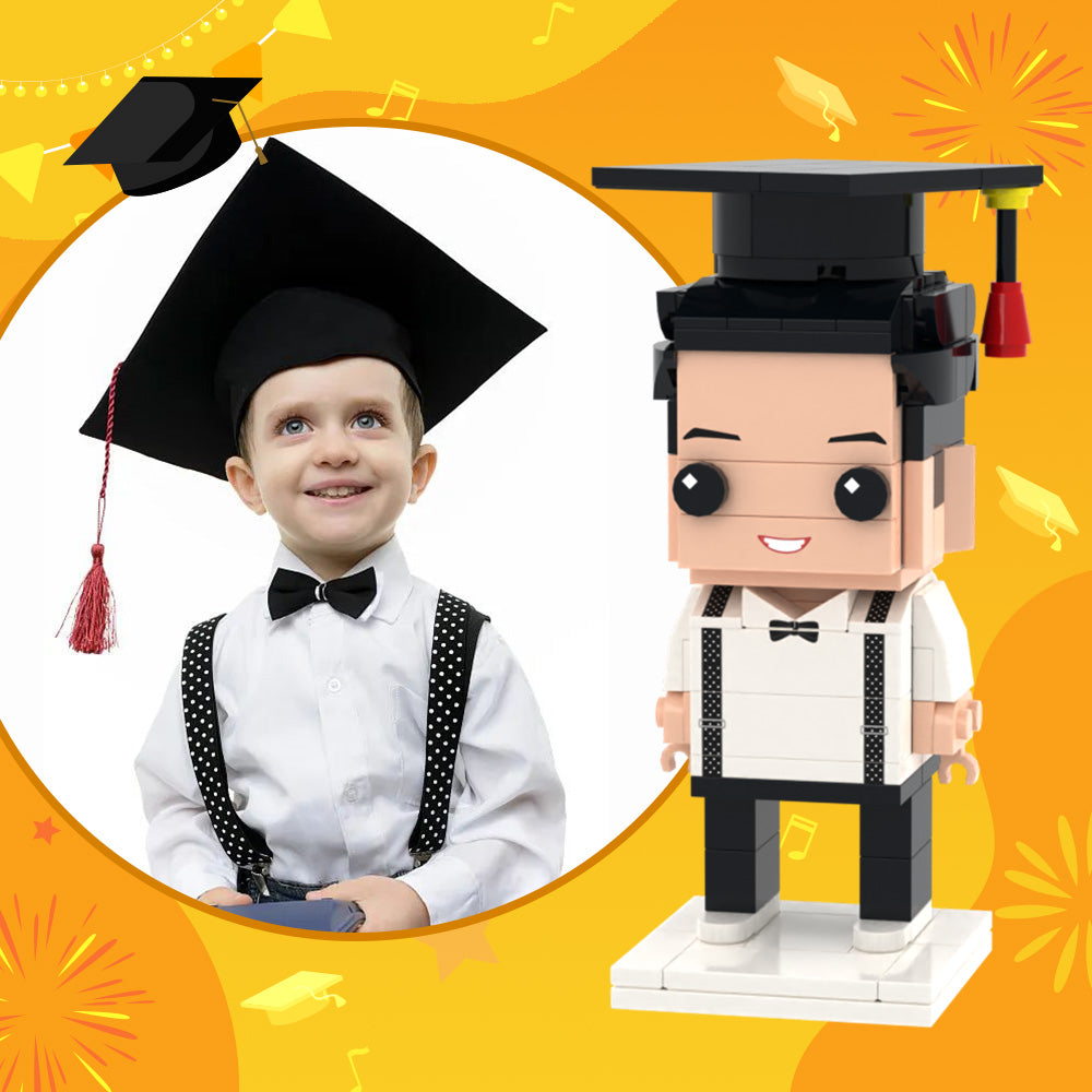 Personalized Graduation Gifts for Kids Custom Full Body Brick Figure Toy!