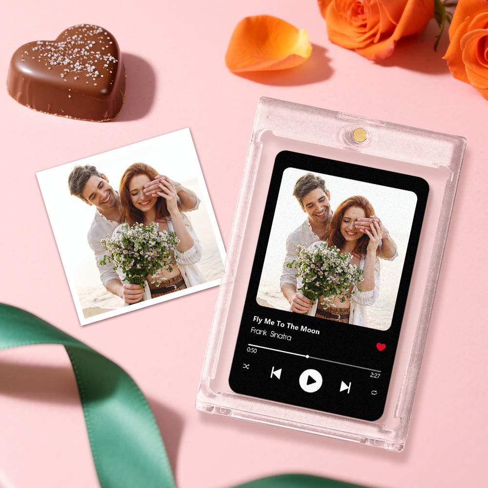 Custom Couple Love Card Personalized Love Gift for Anniversary Valentine's Day or Birthday - MyCustomBrickFigures