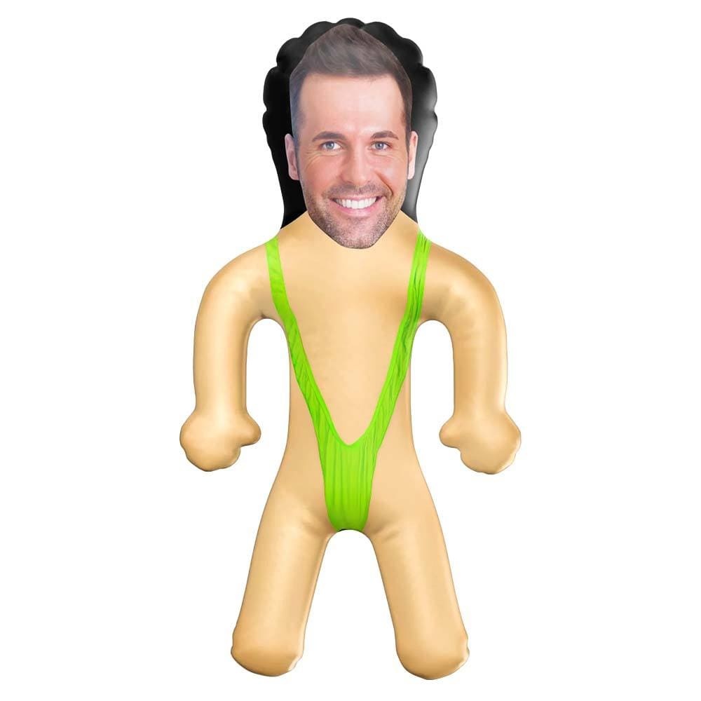 Personalized Mankini Blow Up Dolls Funny Inflatable Doll for Bachelorette Pool Party Gift - Giftlab