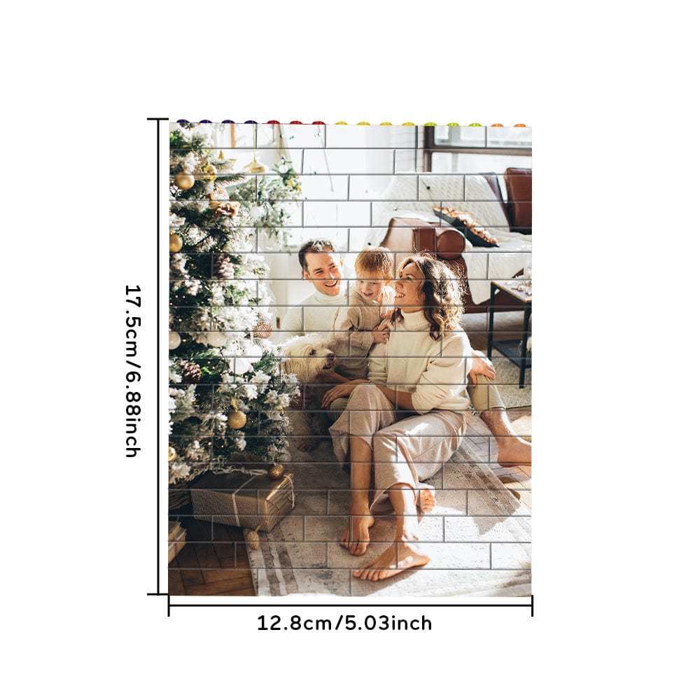 Christmas Gifts Custom Building Brick Colors Photo Block Brick Puzzles Gifts For Family - Giftlab