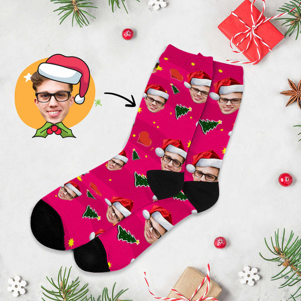 Chrismas Socks Custom Full Face Photo Socks Personalized Funny Custom Design Best Gift Ideas for Xmas - Bestchristmasgifts
