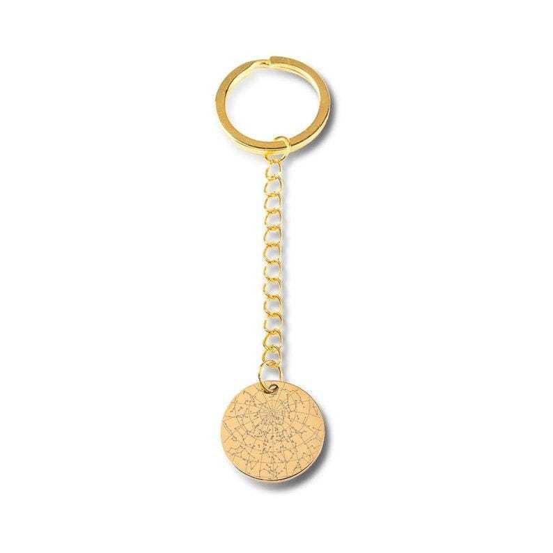 Addiction Recovery Medallion Coin Custom Star Map By Date Keychain Recovery Chips Anniversary Gifts for Men Women Him Her Encouragement Gift - Giftlab