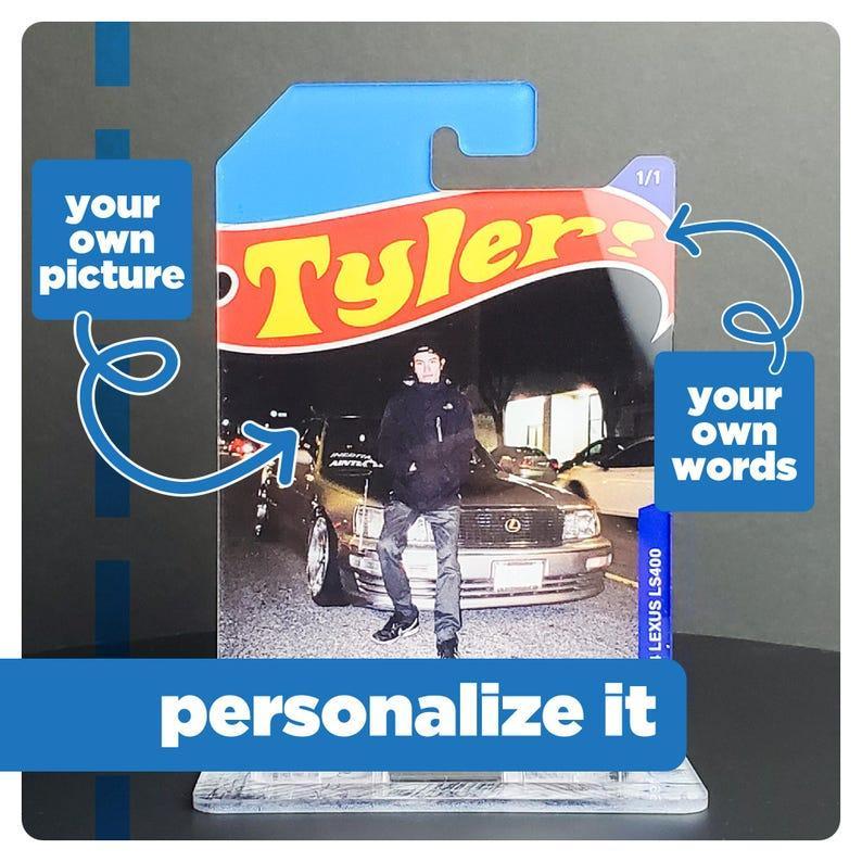 Custom Diecast Gift Personalized Display Stand for Scale Cars Custom Dream Car Toy Father's Day Gift for Him The Perfect Birthday Gift for Boyfriend for Kids