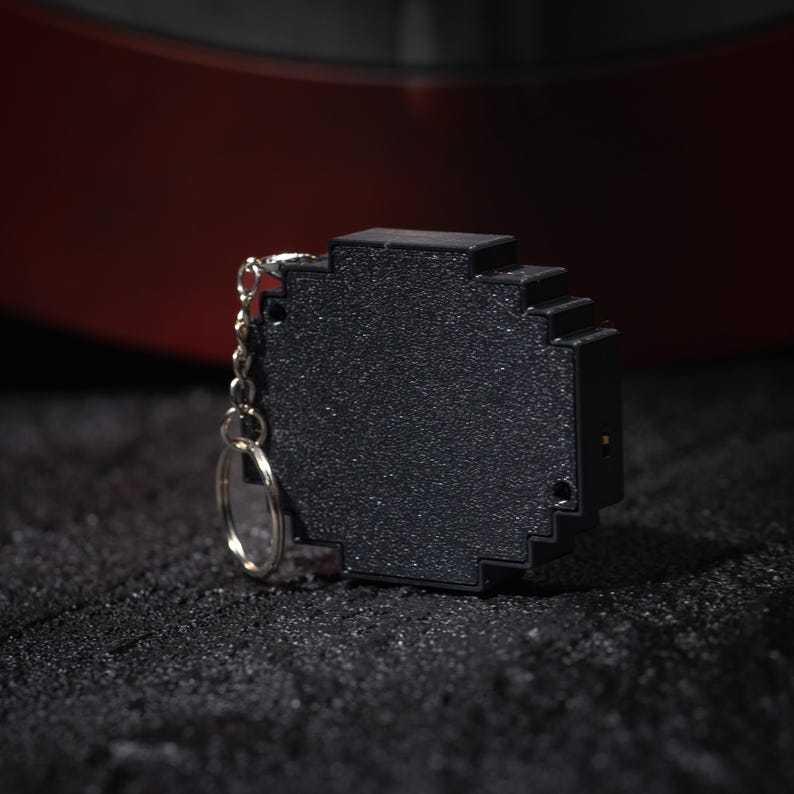 Pixel Compass Toy Keychain Simple Pendant Gift for Game Lovers for Him