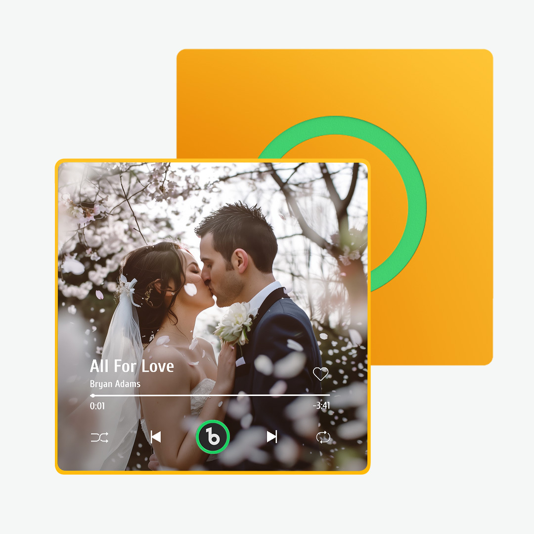 Custom Music And Photo Fridge Magnet Supports Bluetooth Connectivity