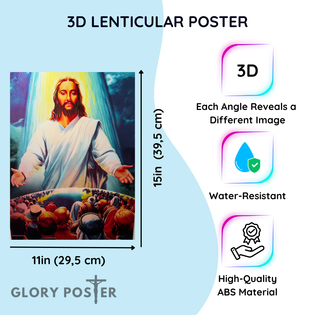 Jesus Lives – 3D Lenticular Sacred Art