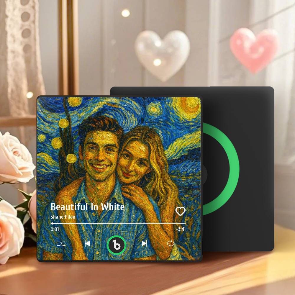 Personalized Music Fridge Magnet Vintage Art Style Song Magnet Gifts for Lover - MyCustomBrickFigures