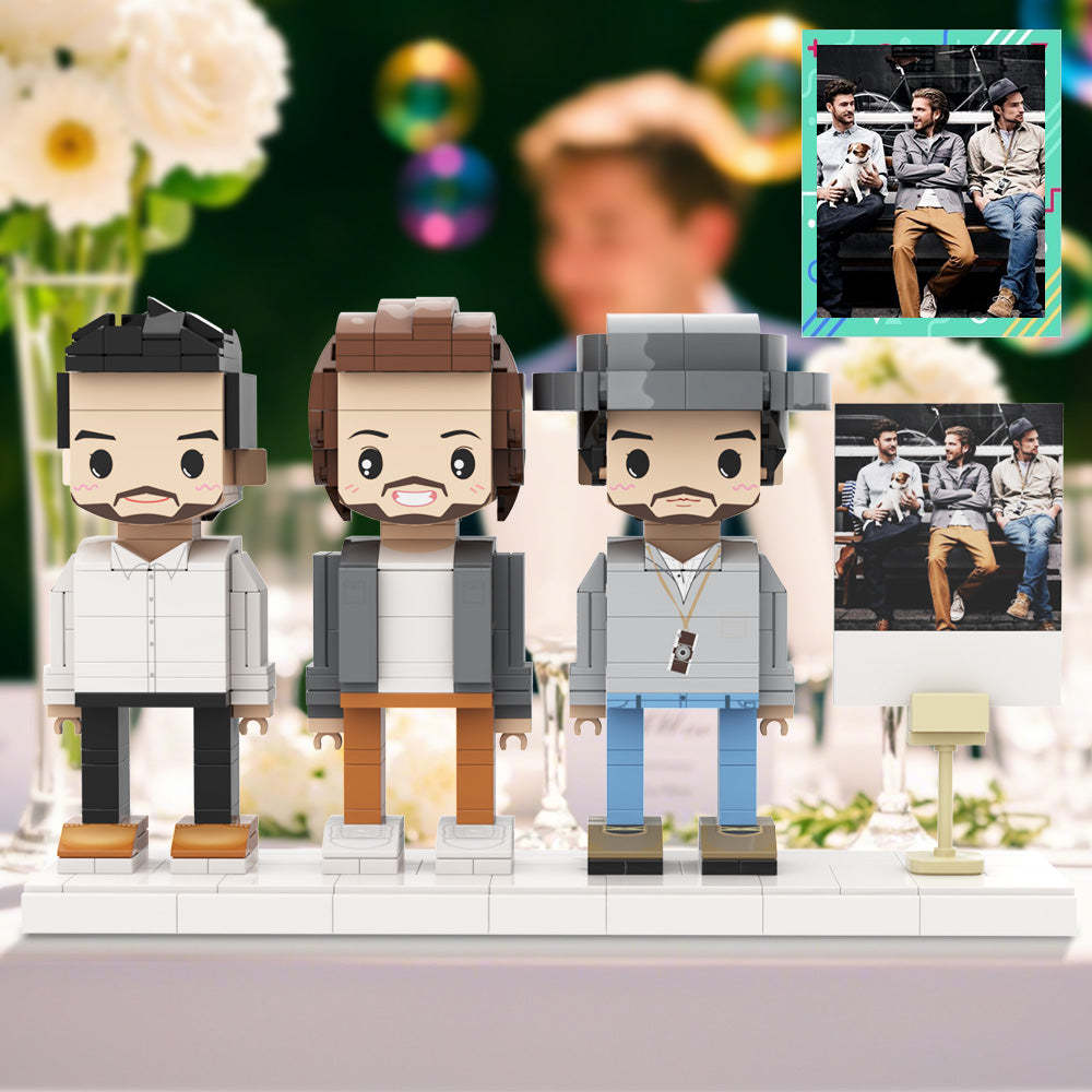 Mariage Meilleur Homme Frère Dans La Vie Entièrement Corps Personnalisable Chiffres De Briques Personnalisés Pour Le Mariage 3 Personnes Chiffres De Briques Personnalisés Pour Le Souvenir De Mariage - mademinefr