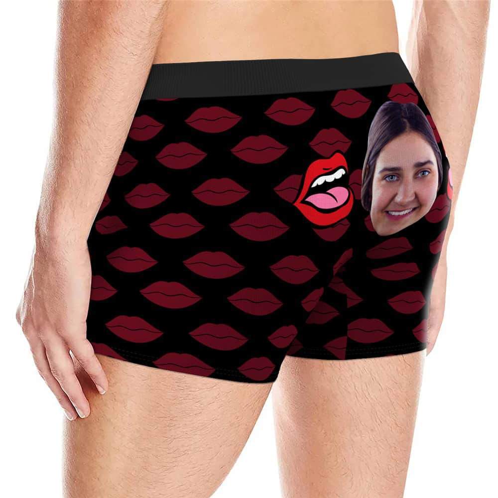 Baiser d'amour Caleçon en Visage Culotte Personnalisée - MadeMine