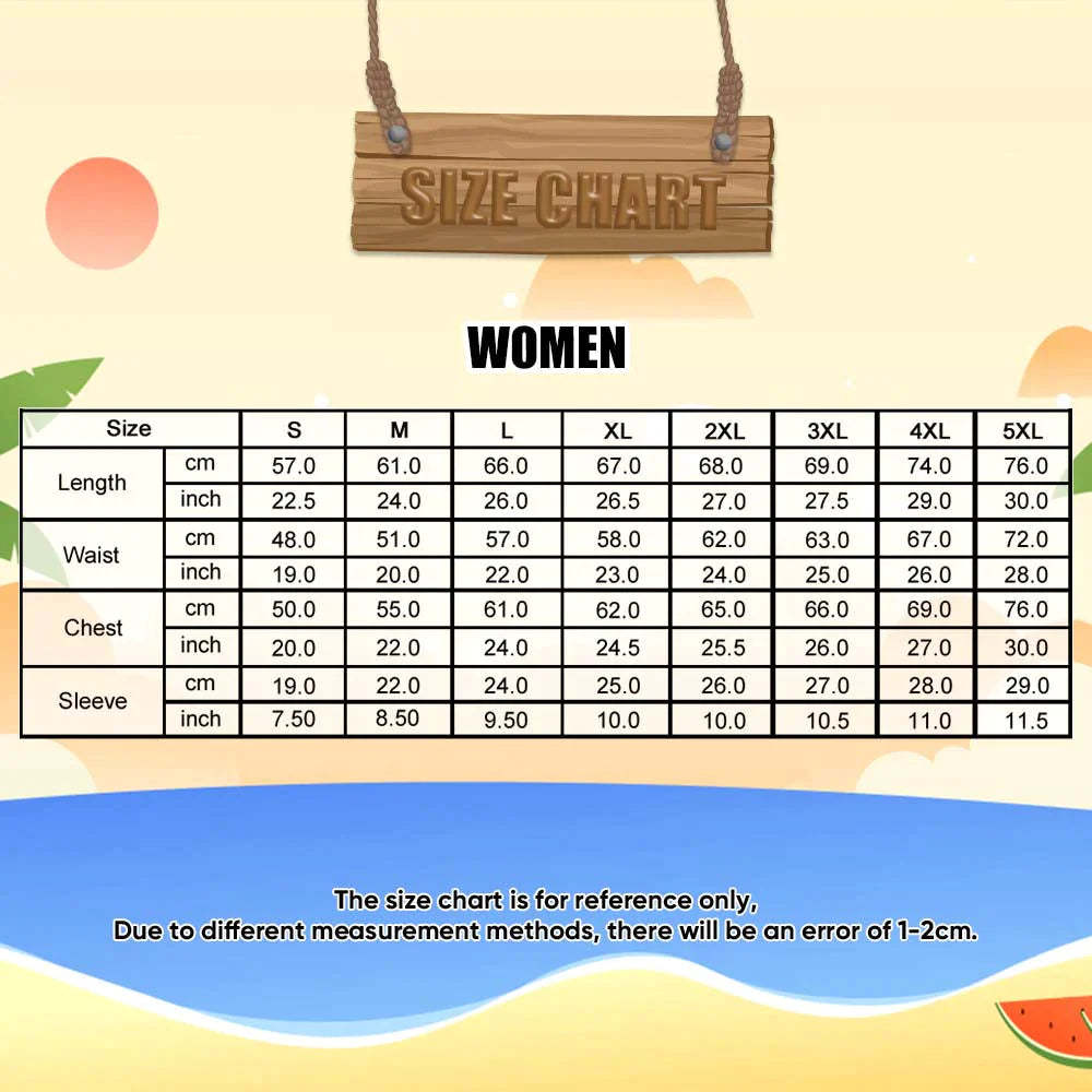 Chemise Hawaïenne Personnalisée Pour Femme, Motif « face Paradise Palms », Cadeau Idéal Pour Femme - MademineFR