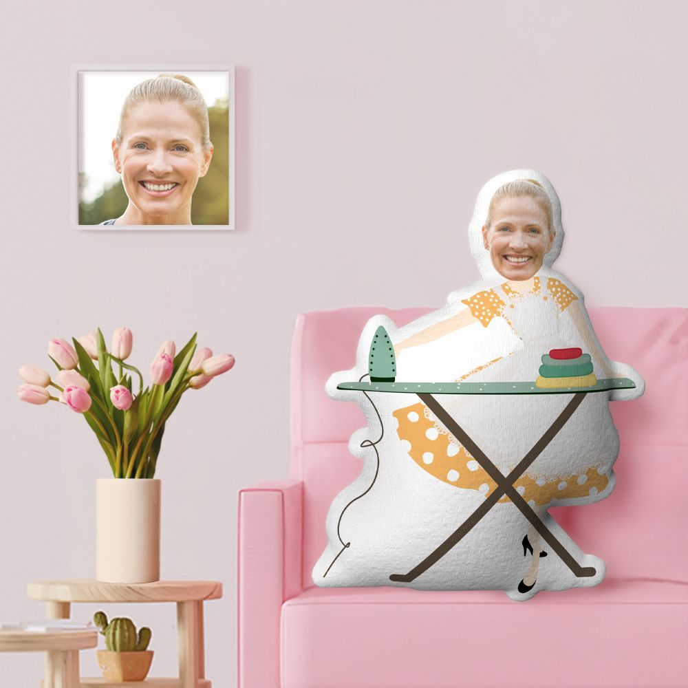 Cadeaux Pour La Fête Des Mères Minime Throw Pillow Oreiller Personnalisé Pour Le Visage Cadeaux Personnalisés Pour Oreillers Minime - MademineFR