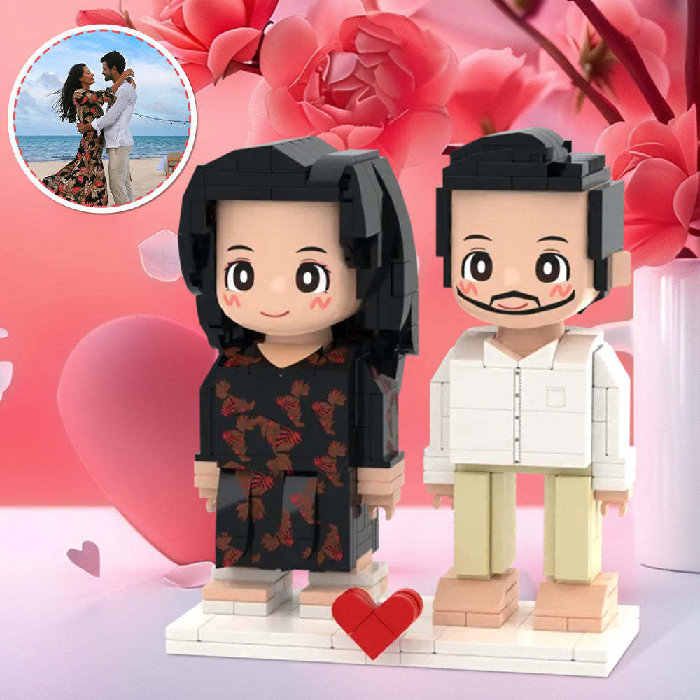 Figurines Créatives En Brique Duddu, Cadeaux De Couple, Figurine En Brique Personnalisée Pour Les Proches, Cadeau Parfait Pour La Saint-valentin, Nouvel Arrivage - mademinefr