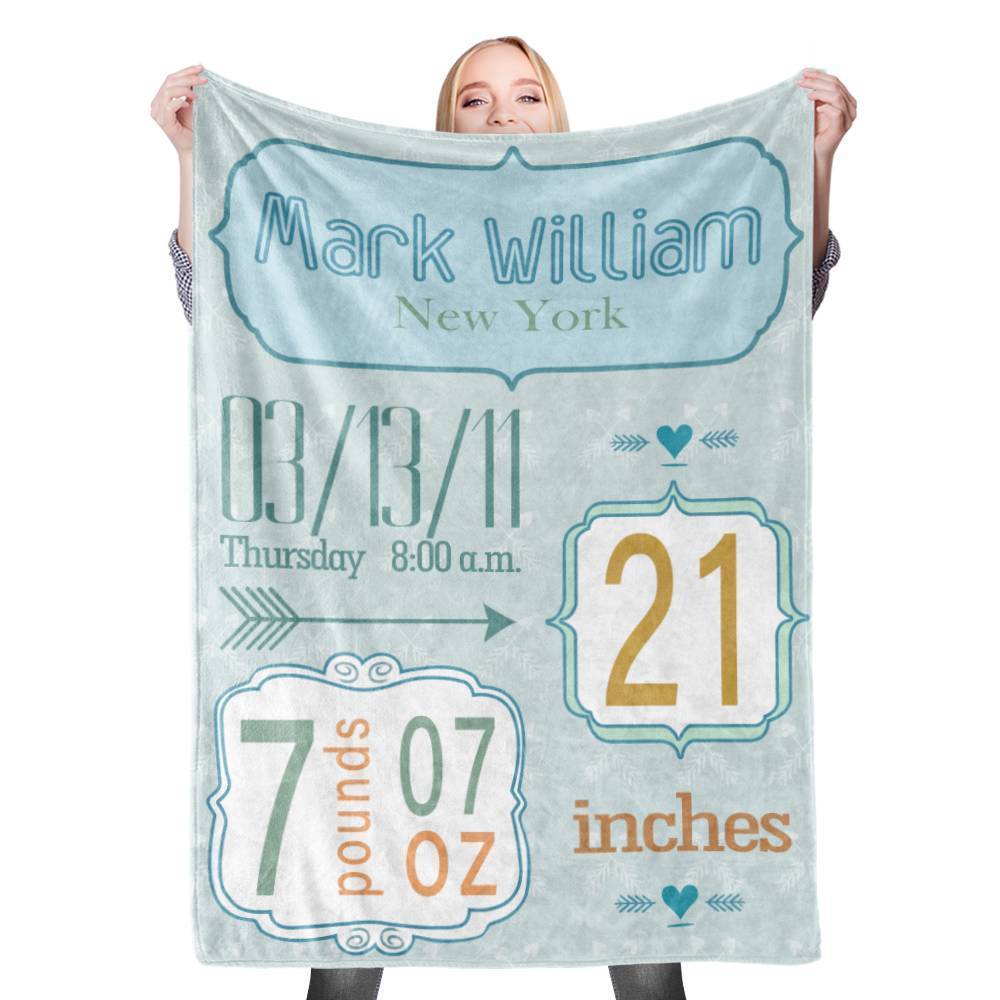Couverture bébé personnalisée avec prénom Sport Couvertures de poussette avec prénom personnalisé Couverture d'emmaillotage personnalisée