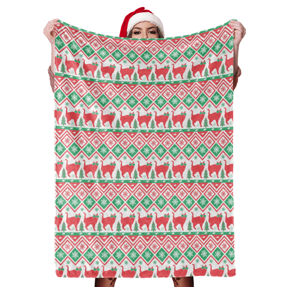 Couverture cadeau de Noël Couverture joyeux Noël Couverture polaire joyeuses vacances