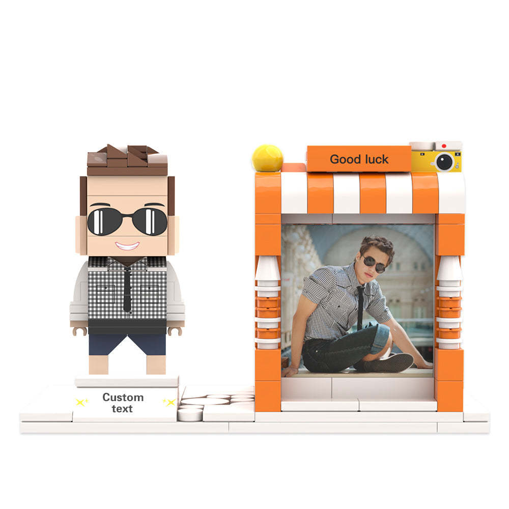 Porte-stylo Figurines En Brique Personnalisées Figurines En Brique Personnalisées Et Porte-stylo Photo Et Nom Personnalisés Porte-stylo - mademinefr