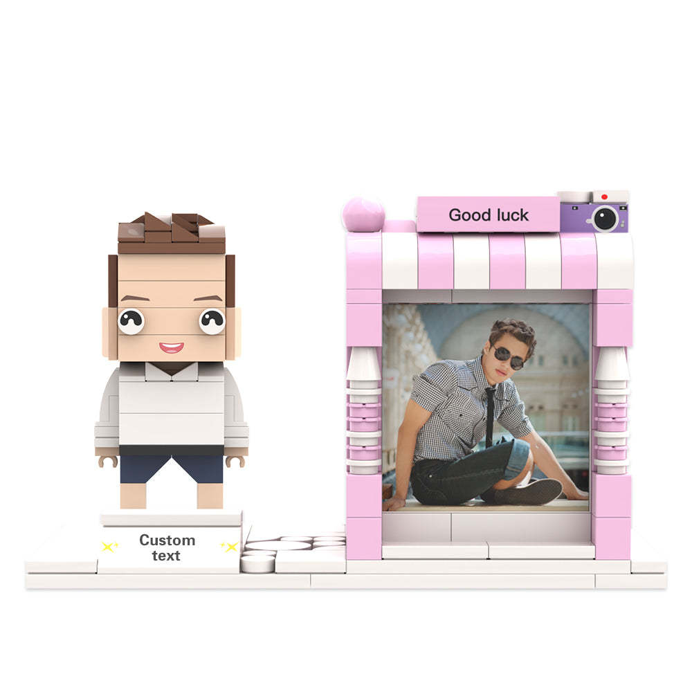 Porte-stylo Figurines En Brique Personnalisées Figurines En Brique Personnalisées Et Porte-stylo Photo Et Nom Personnalisés Porte-stylo - mademinefr