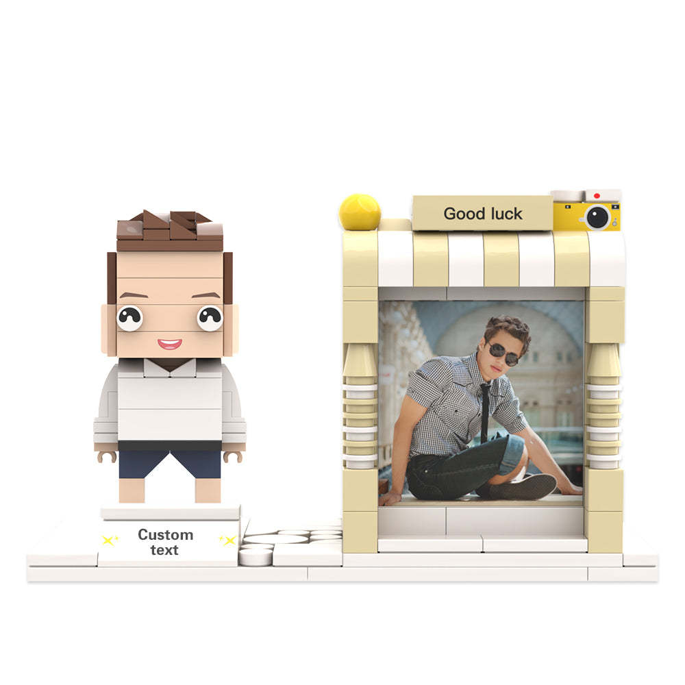 Porte-stylo Figurines En Brique Personnalisées Figurines En Brique Personnalisées Et Porte-stylo Photo Et Nom Personnalisés Porte-stylo - mademinefr