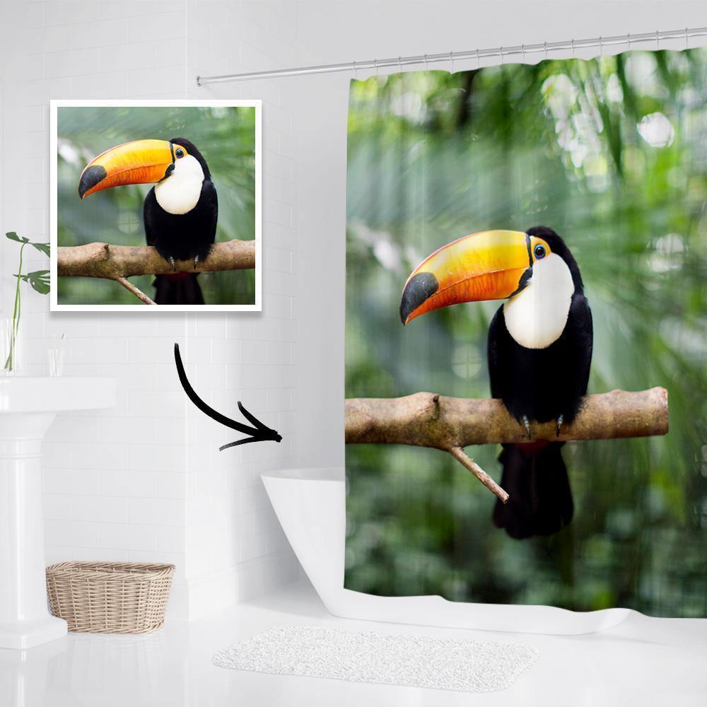 Personalized Shower Curtain Bathroom Decor Gift Memorial Gifts 168*183cm - mademinefr