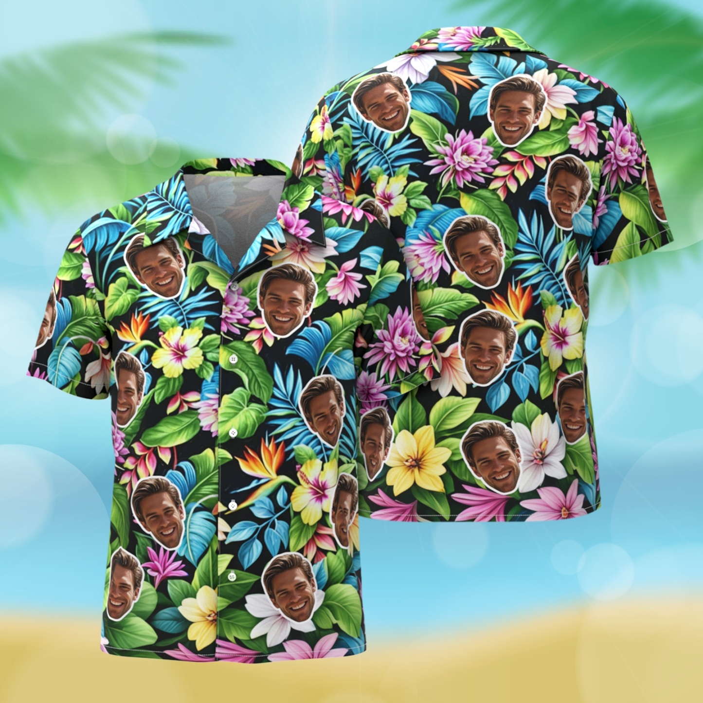 Chemises Hawaïennes Personnalisées À Motifs Floraux Et Feuillus, Idéales Pour Les Vacances D'été, Vêtements Et Cadeaux Pour Hommes - MademineFR