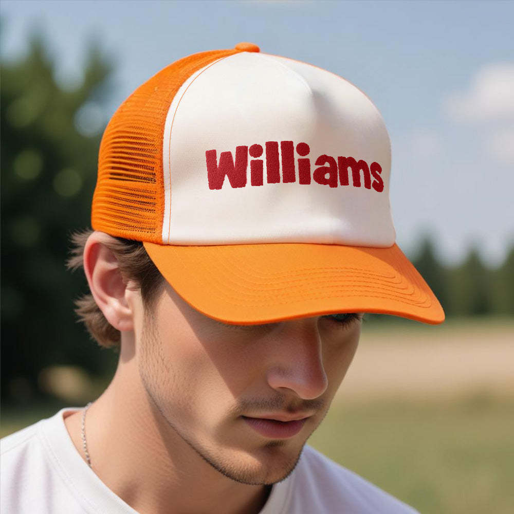 Chapeau De Camionneur Personnalisé À Imprimé Bouffant, Casquettes De Camionneur En Mousse Sensibles À La Température - mademinefr