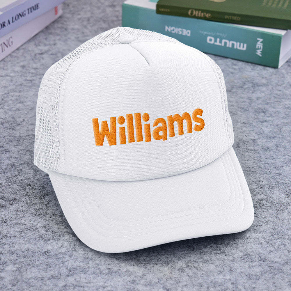 Chapeau De Camionneur Personnalisé À Imprimé Bouffant, Casquettes De Camionneur En Mousse Personnalisées Pour Adultes - mademinefr