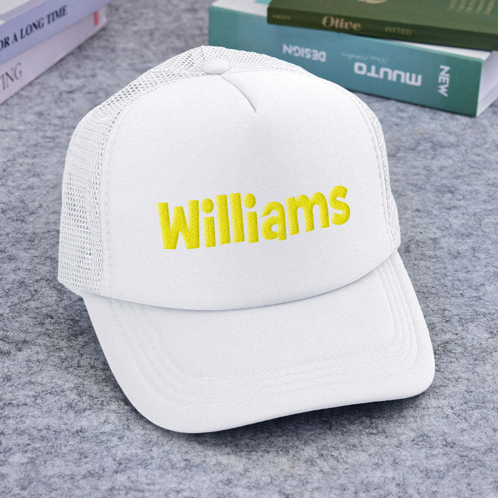 Chapeau De Camionneur Personnalisé À Imprimé Bouffant, Casquettes De Camionneur En Mousse Personnalisées Pour Adultes - mademinefr